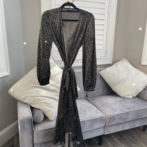 Long Sleeve Wrap Dress